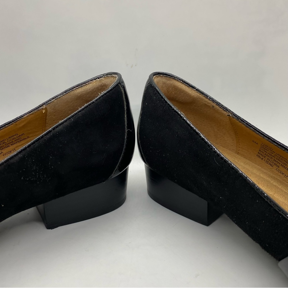 Sofft Black and Leopard Print Loafers - Picture 7 of 11